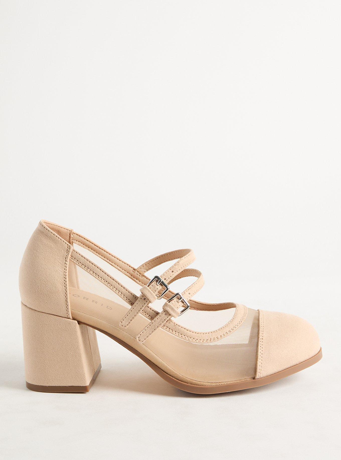 Double Strap Mesh Heel (WW)