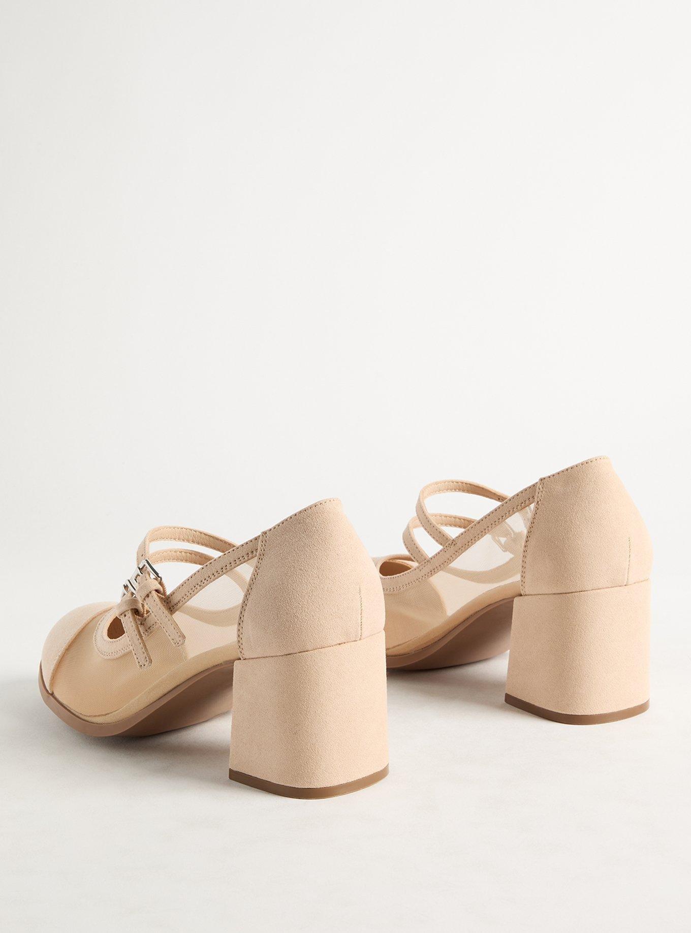 Double Strap Mesh Heel (WW)