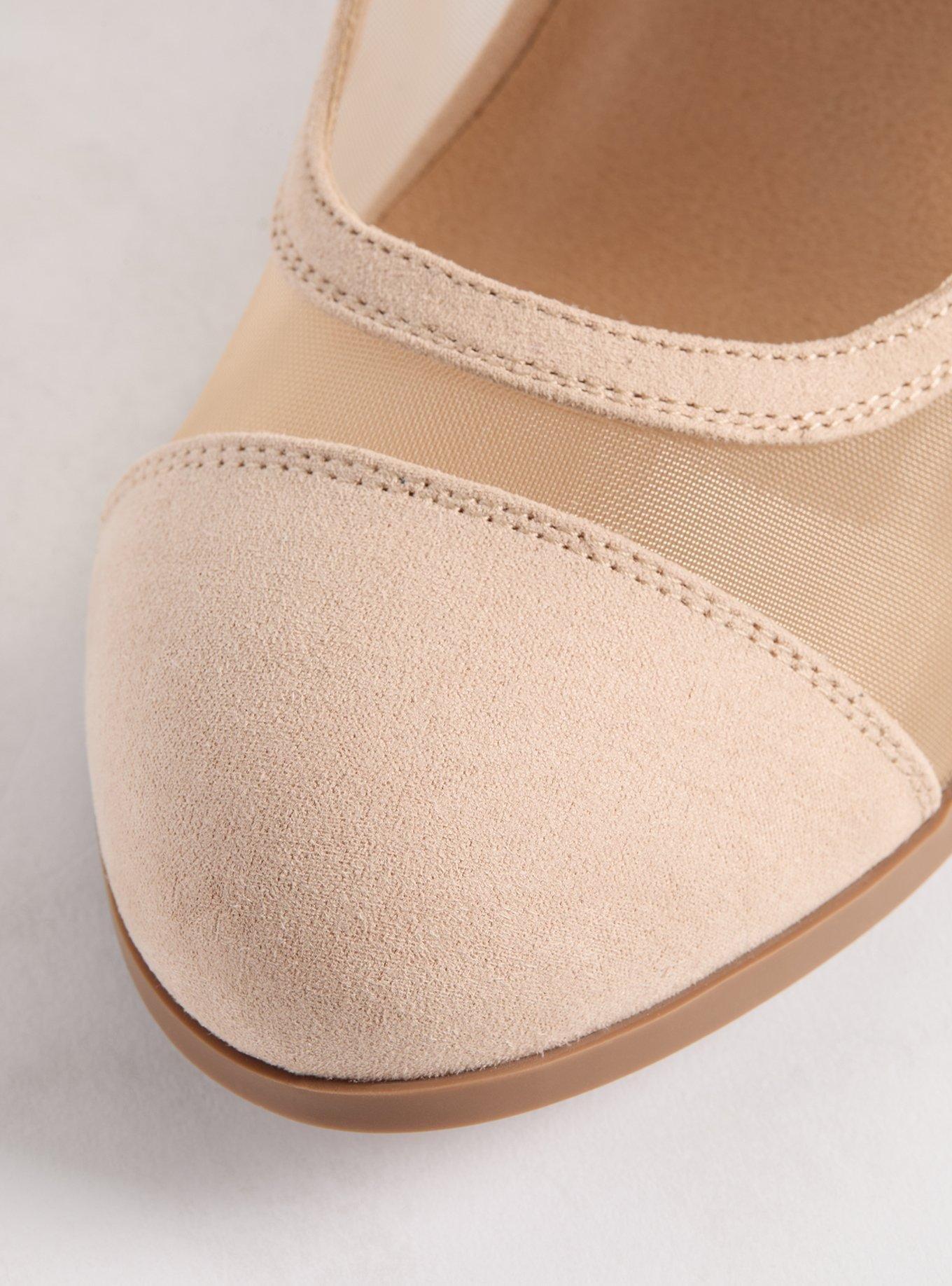 Double Strap Mesh Heel (WW)