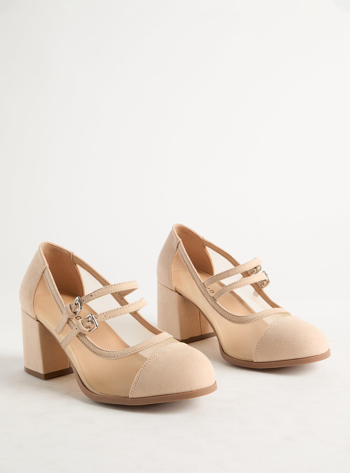 Double Strap Mesh Heel (WW)