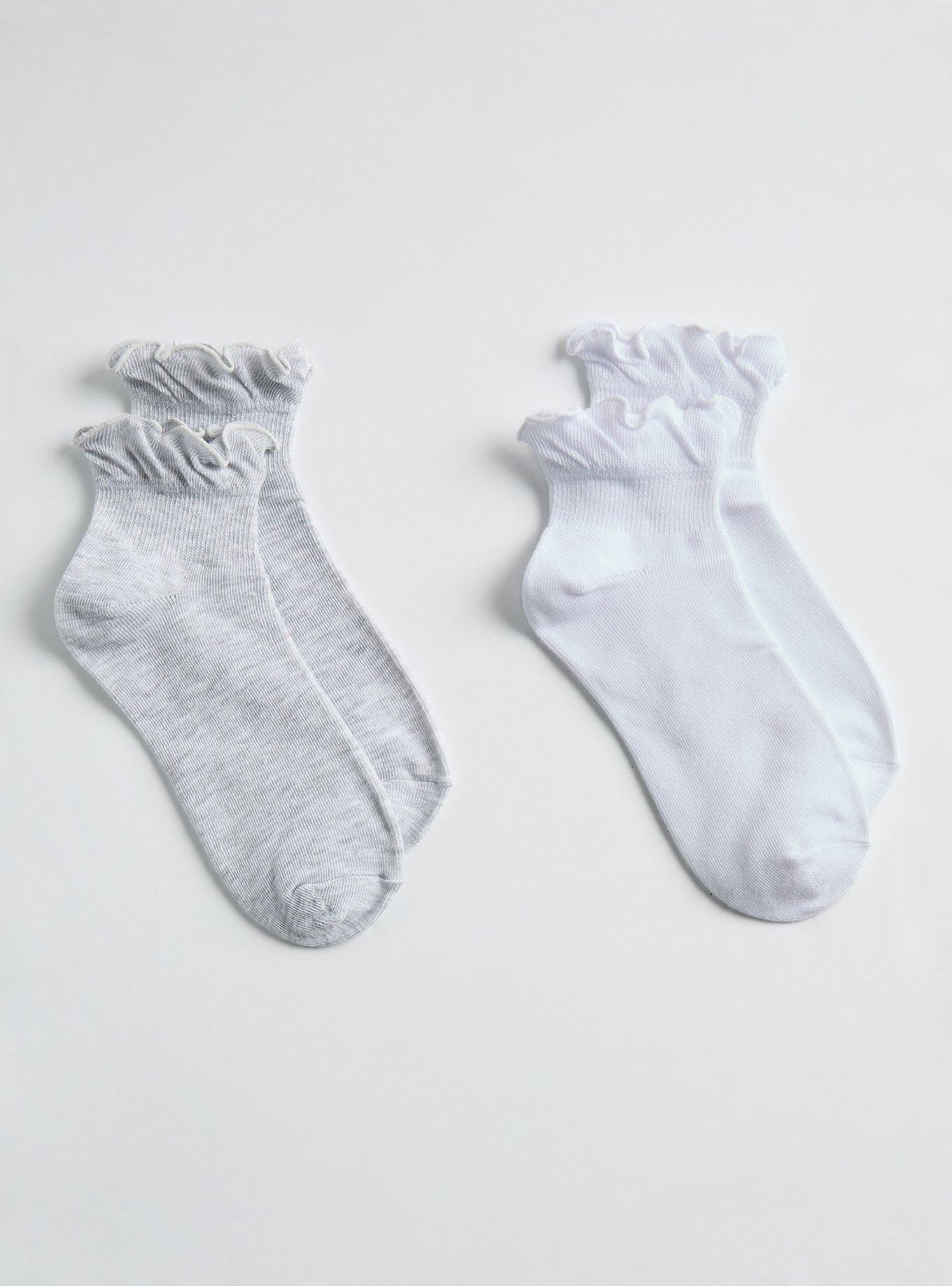 Ruffle Ankle Sock 2 Pack