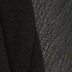 Brushed Ponte Drape Jacket, DEEP BLACK, swatch