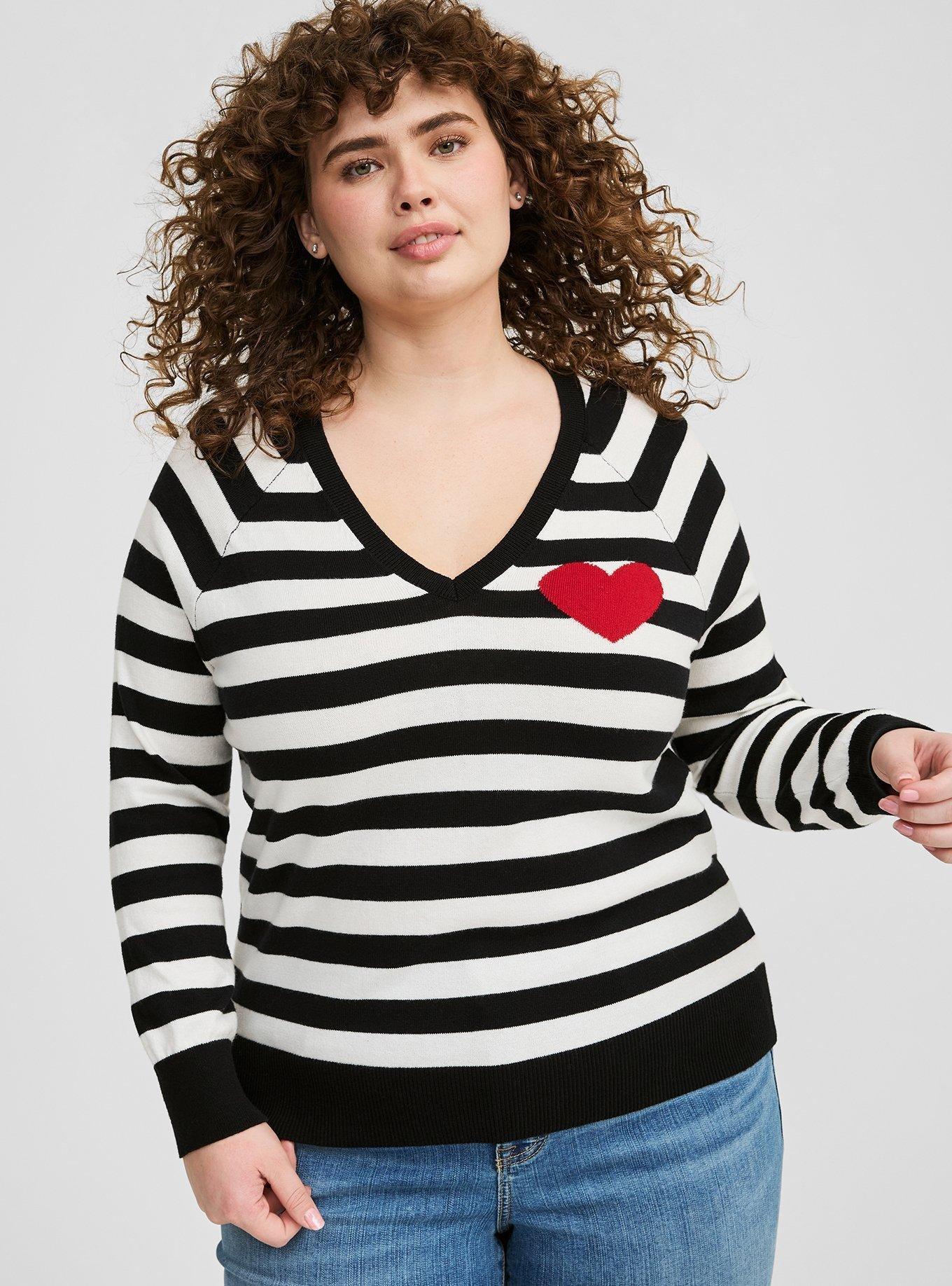 Plus Size Cotton Cashmere V Neck Sweater Torrid