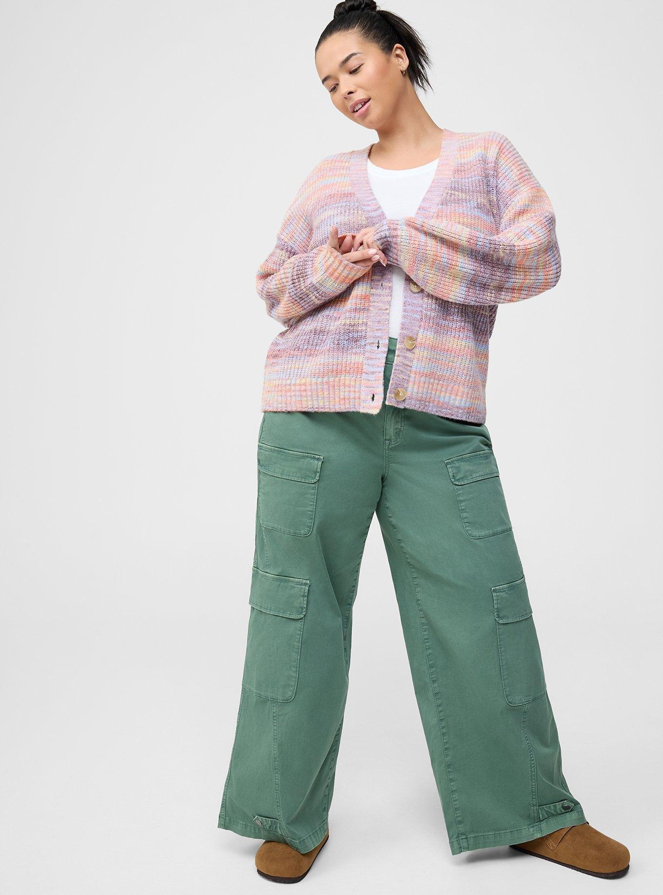 Drop Shoulder Boxy Cardigan
