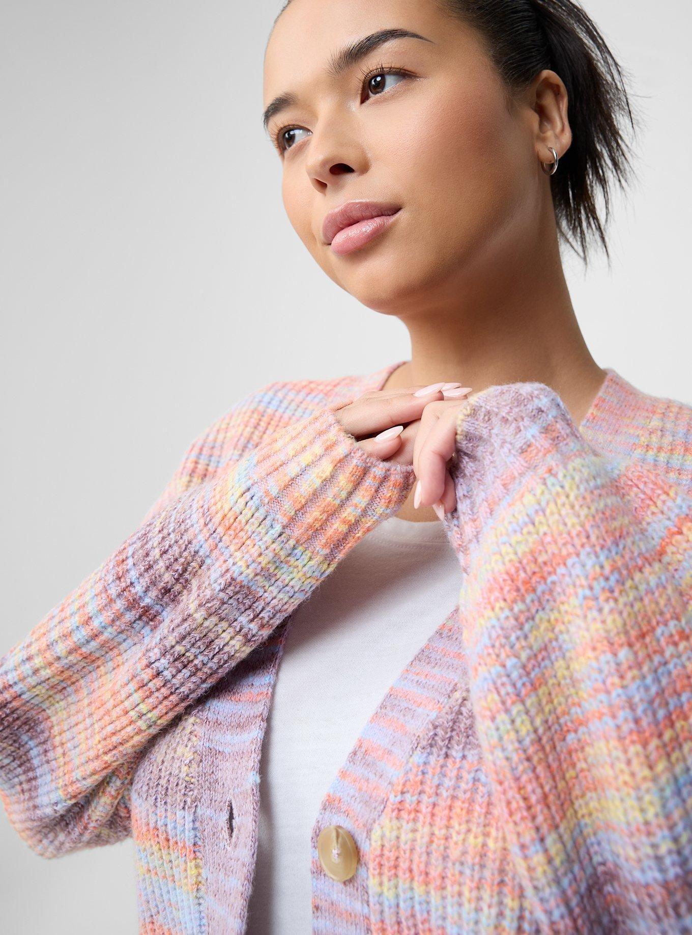 Drop Shoulder Boxy Cardigan