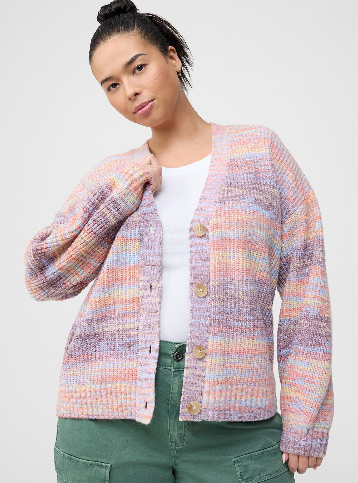 Drop Shoulder Boxy Cardigan