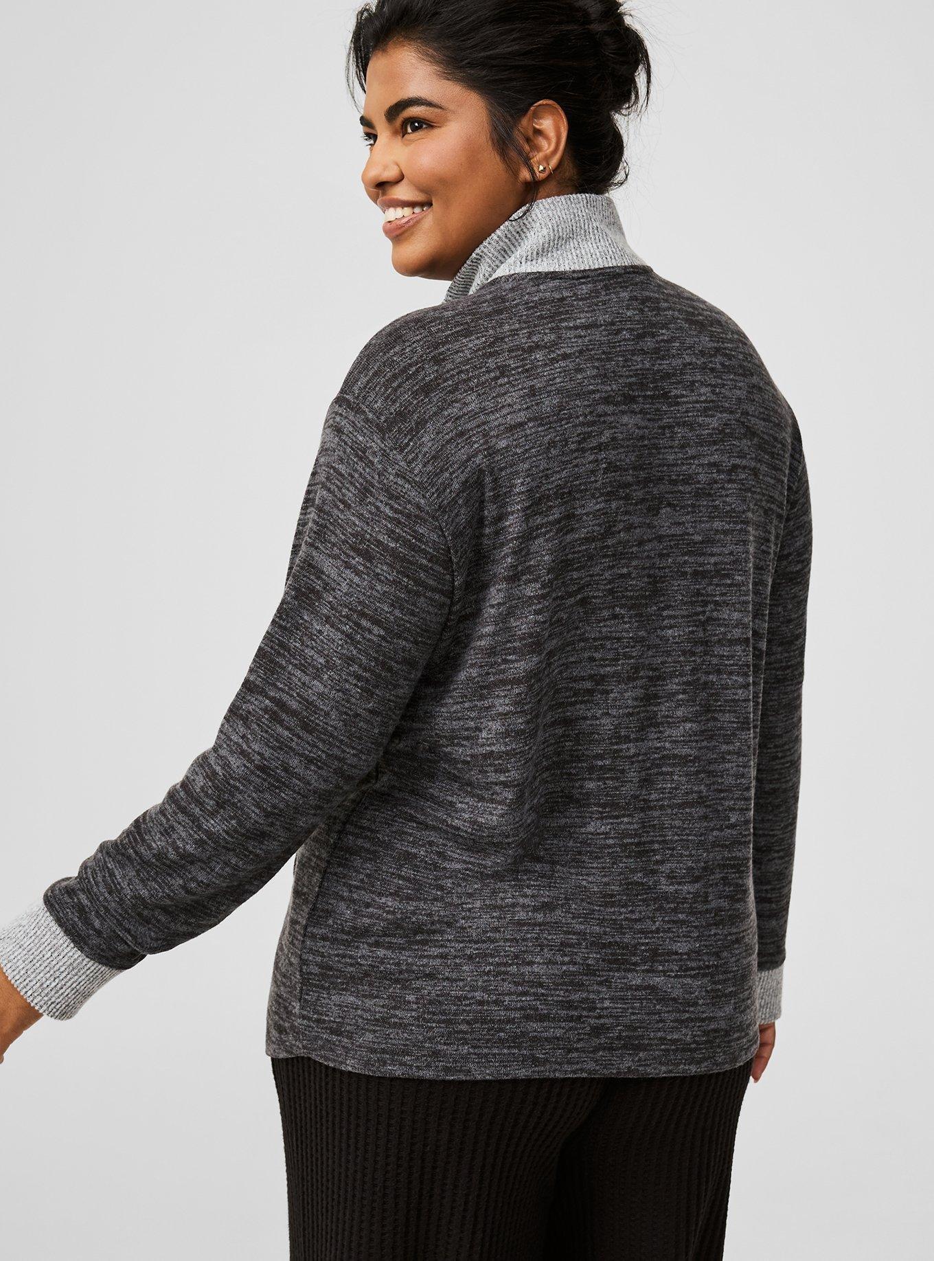 Super Soft Plush Half Zip Sweatshirt