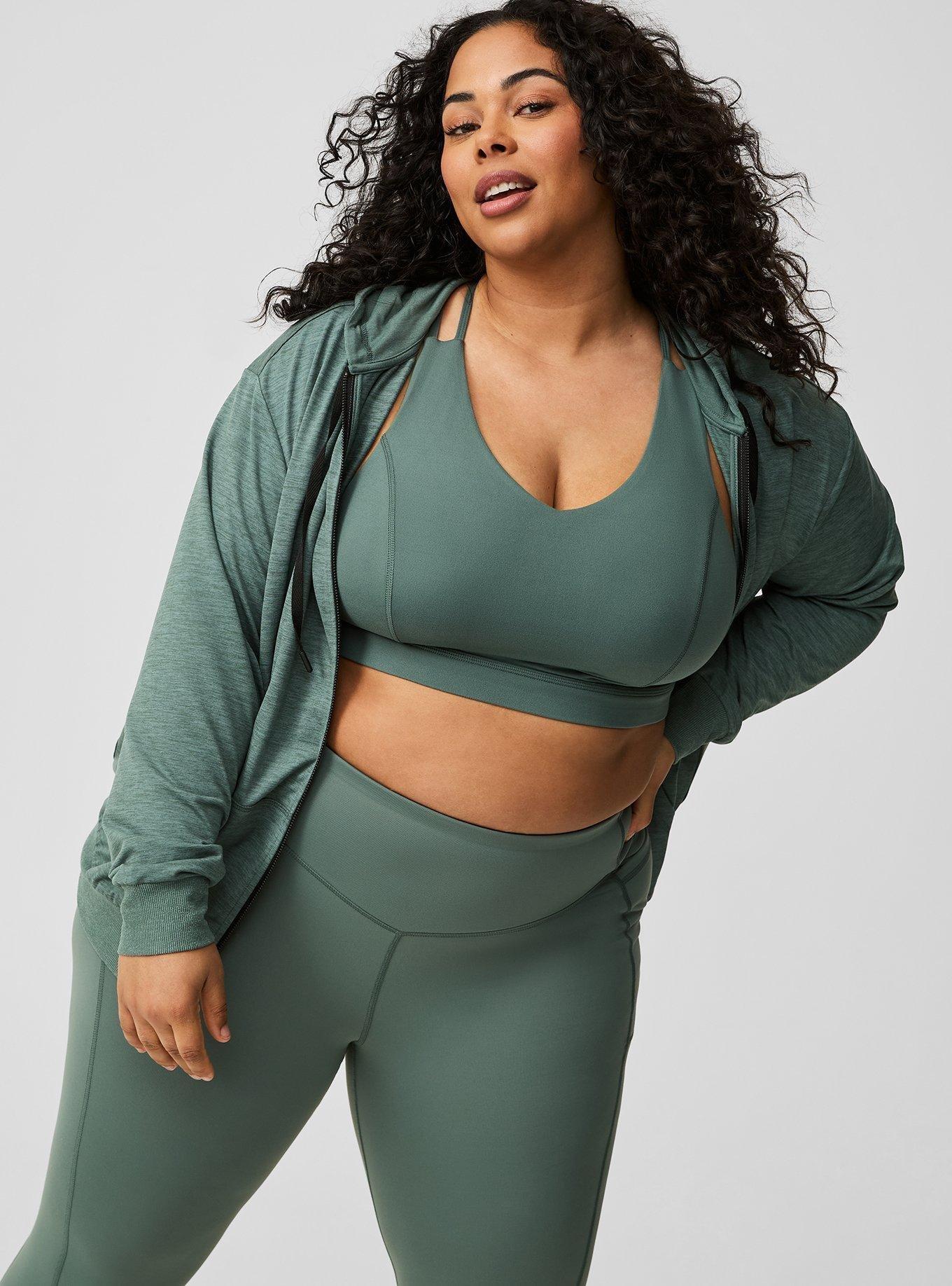 Plus Size - Super Soft Performance Jersey Full Zip Active Plus Size - Super Soft Performance Jersey Full Zip Active