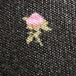 Mini Skater Dress, DITSY ROSE FLORAL DEEP BLACK W/ GRAY MARL, swatch