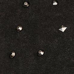 Plus Size Mini Hoodie Dress, DEEP BLACK, swatch