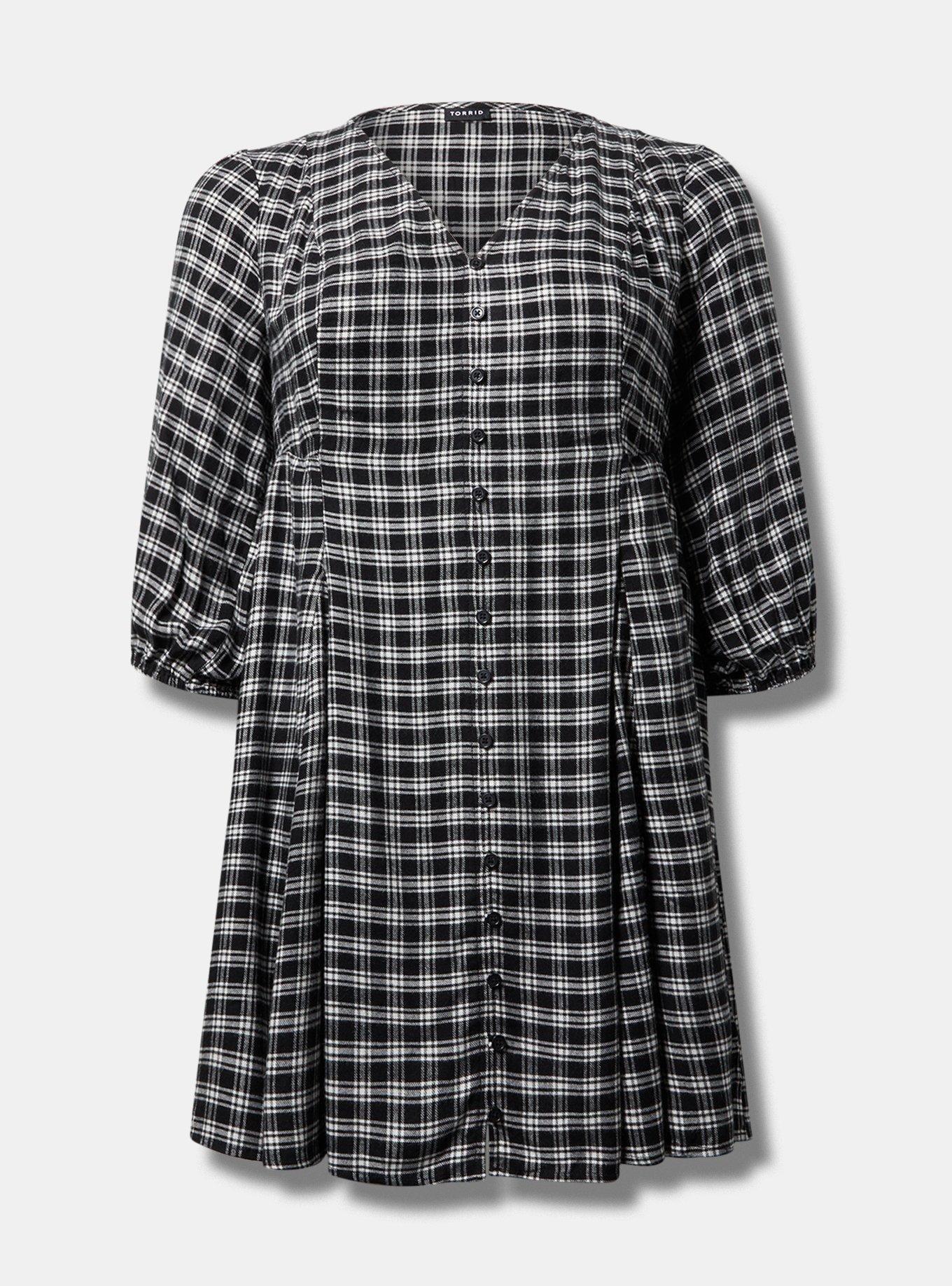 Button Front Skater Mini Dress