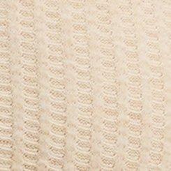 Super Soft Plush Waffle Henley Crop Lounge Tank, HEATHER OATMEAL, swatch