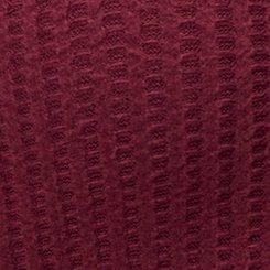 Plus Size Super Soft Plush Waffle Henley Crop Lounge Tank, MAROON BANNER, swatch