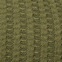 Super Soft Plush Waffle Henley Crop Lounge Tank, BRONZE GREEN, swatch