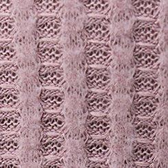 Super Soft Plush Waffle Henley Crop Lounge Tank, TOADSTOOL, swatch