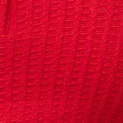 Plus Size Super Soft Plush Waffle Henley Crop Lounge Tank, URBAN RED, swatch