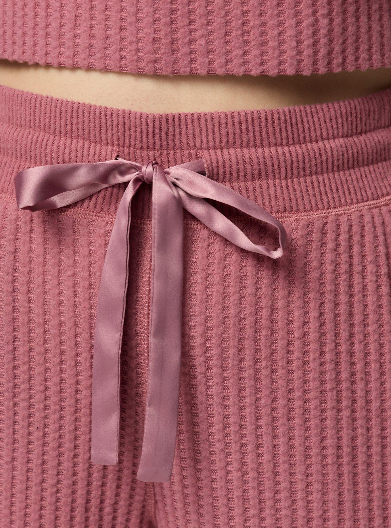 Super Soft Plush Waffle Wide-Leg Lounge Pant, MESA ROSE, alternate