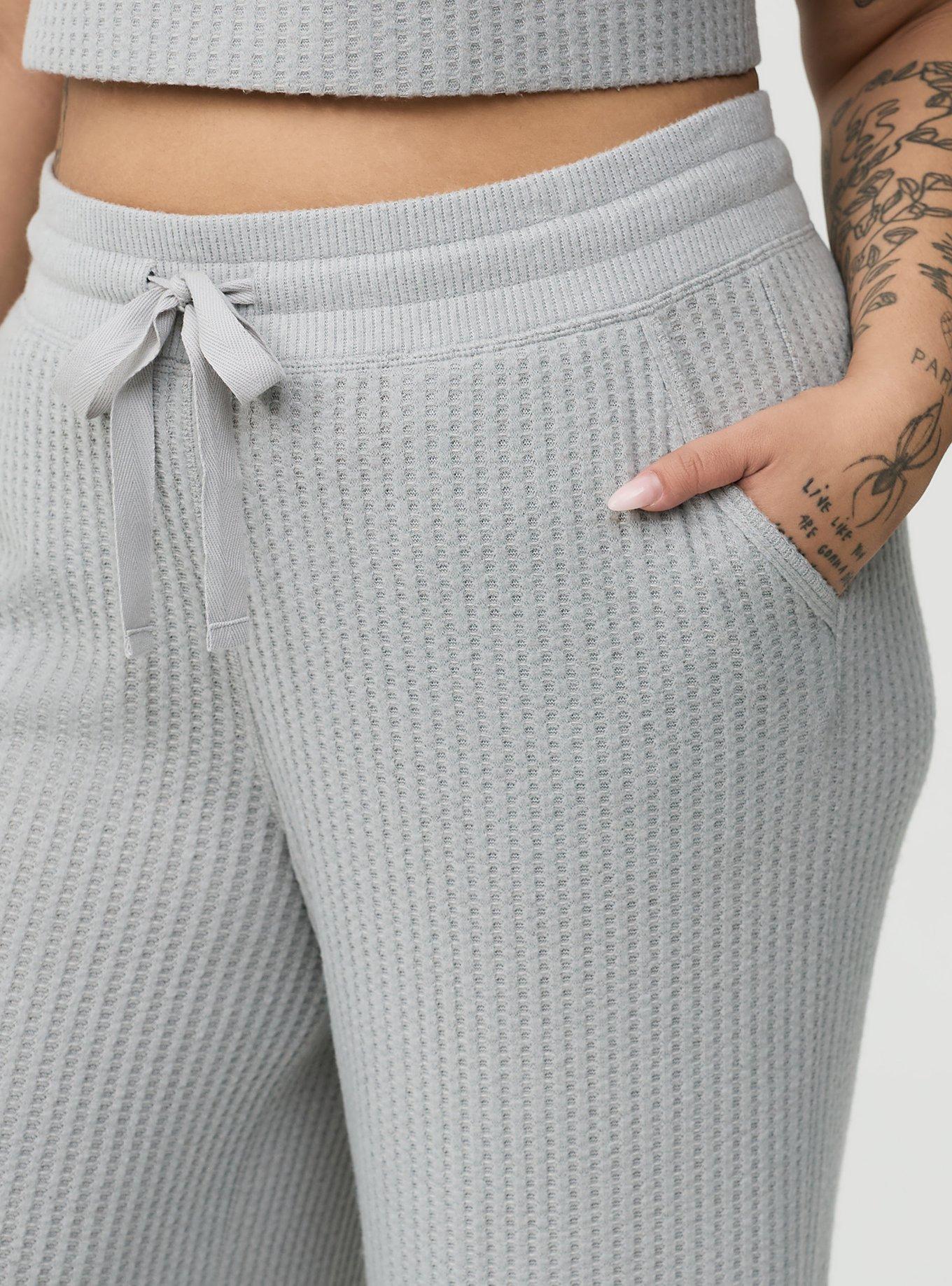Super Soft Plush Waffle Wide Leg Lounge Pant