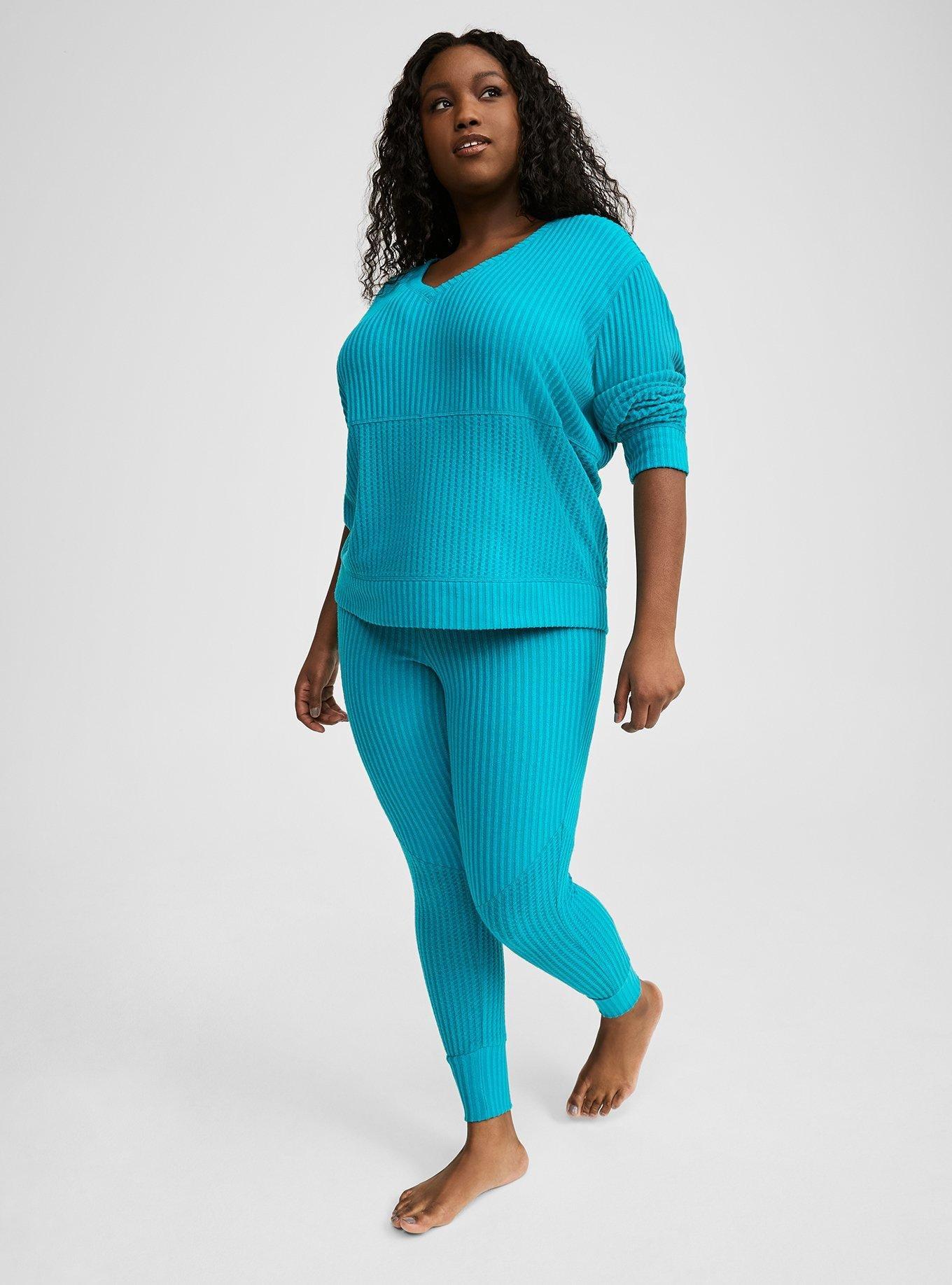 Super Soft Plush Rib Waffle Sweatshirt