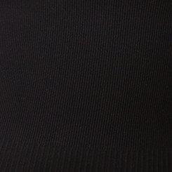 Plus Size Lightly Lined Seamless Rib Slip, RICH BLACK, swatch