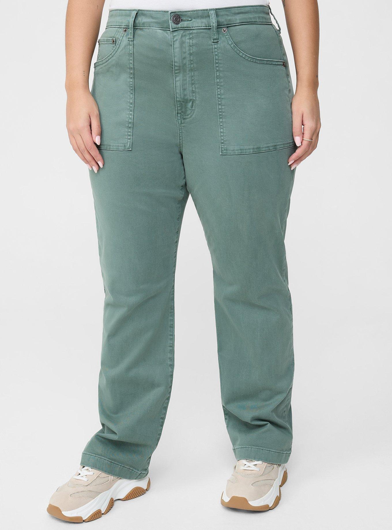 High-Rise Straight Utility Pant