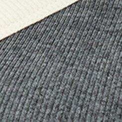Ribbed Henley Varsity Long Sleeve Top, CHARCOAL HEATHER, swatch