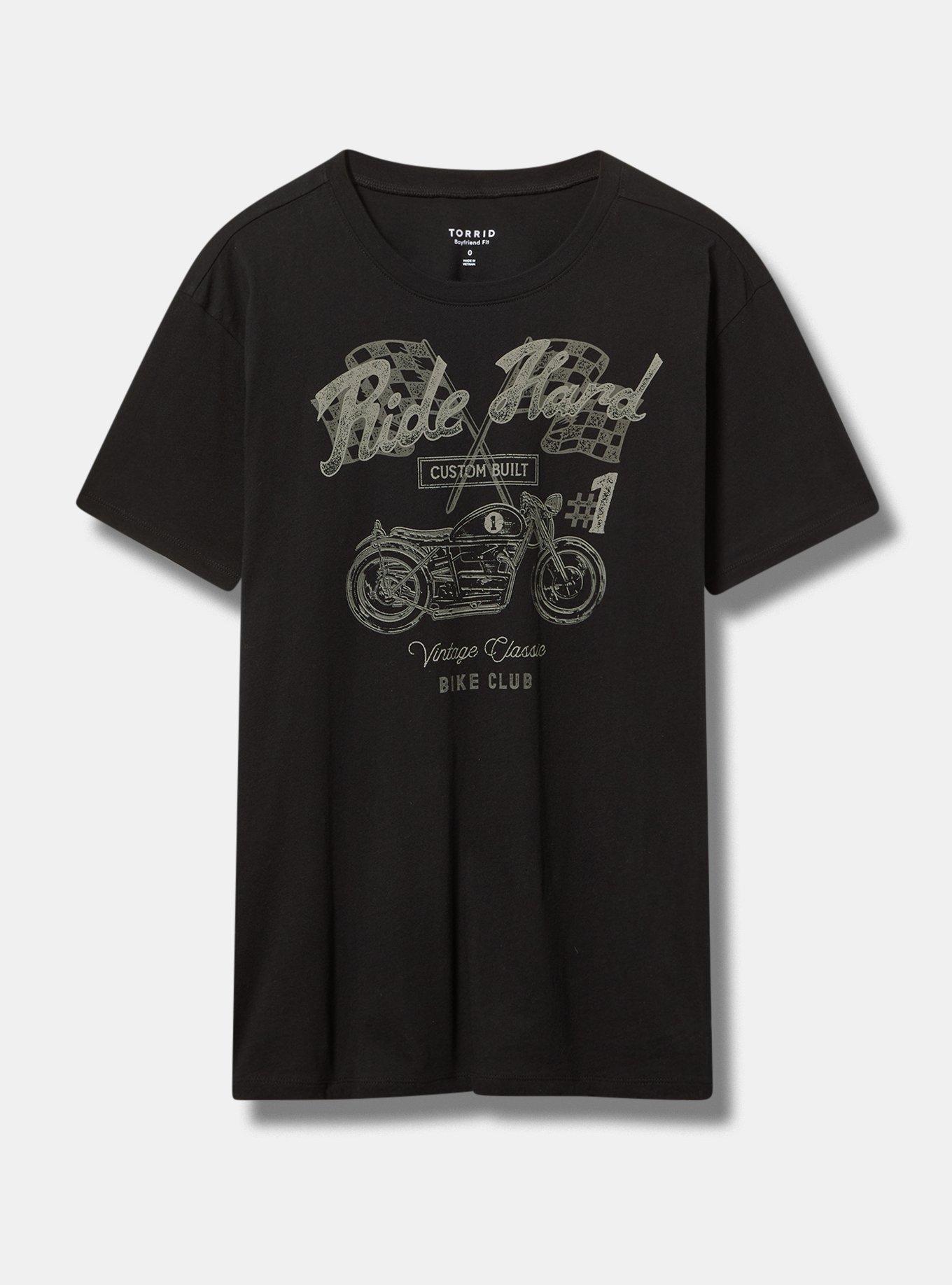 Motorcycle Boyfriend Crew Tee