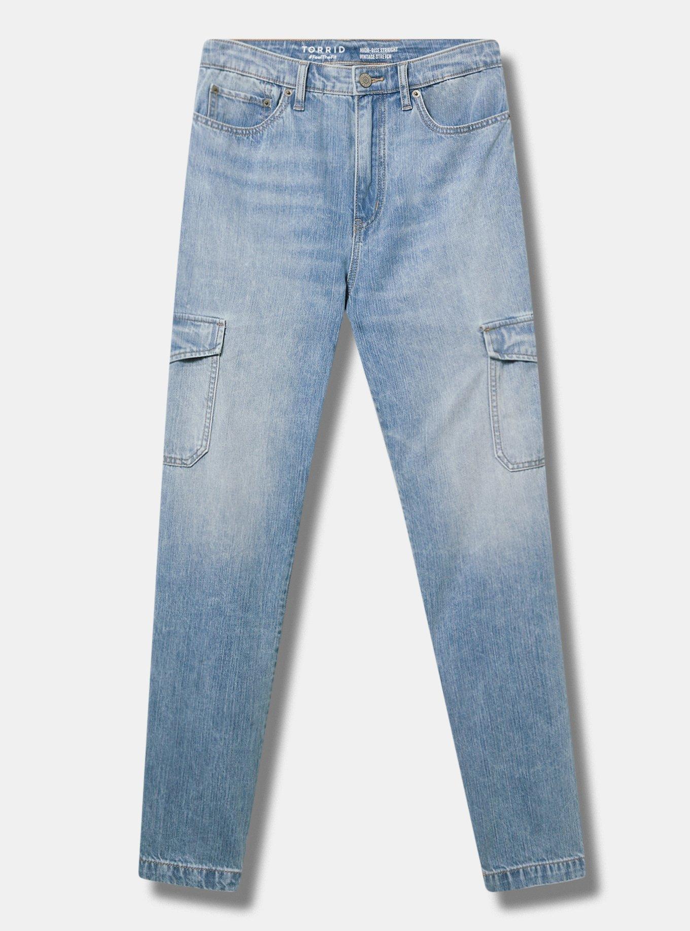 High-Rise Straight Cargo Jean
