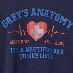 Grey's Anatomy Classic Fit Tee, PEACOAT, swatch