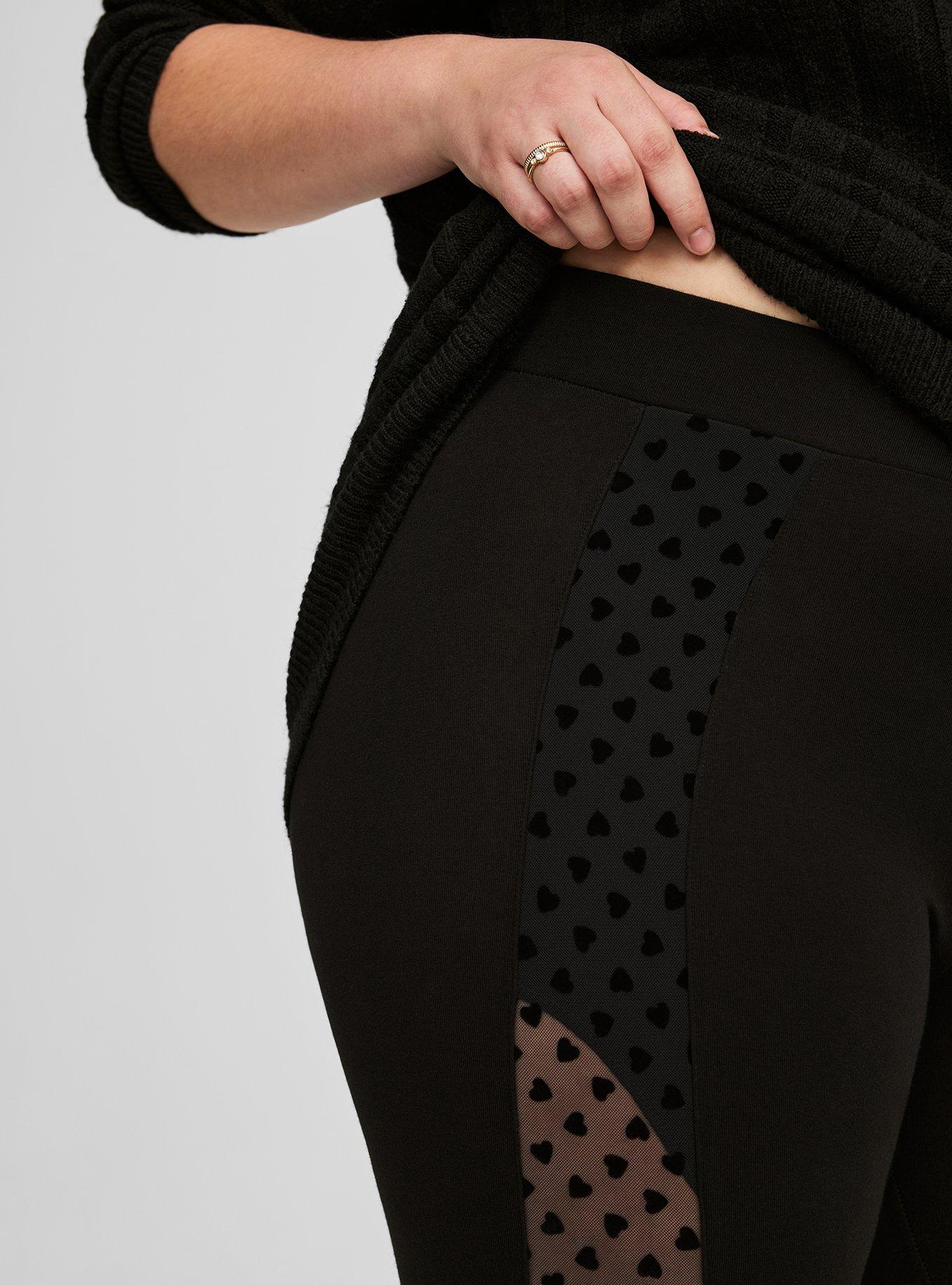 Full Length Signature Waist Side Heart Mesh Inset Legging