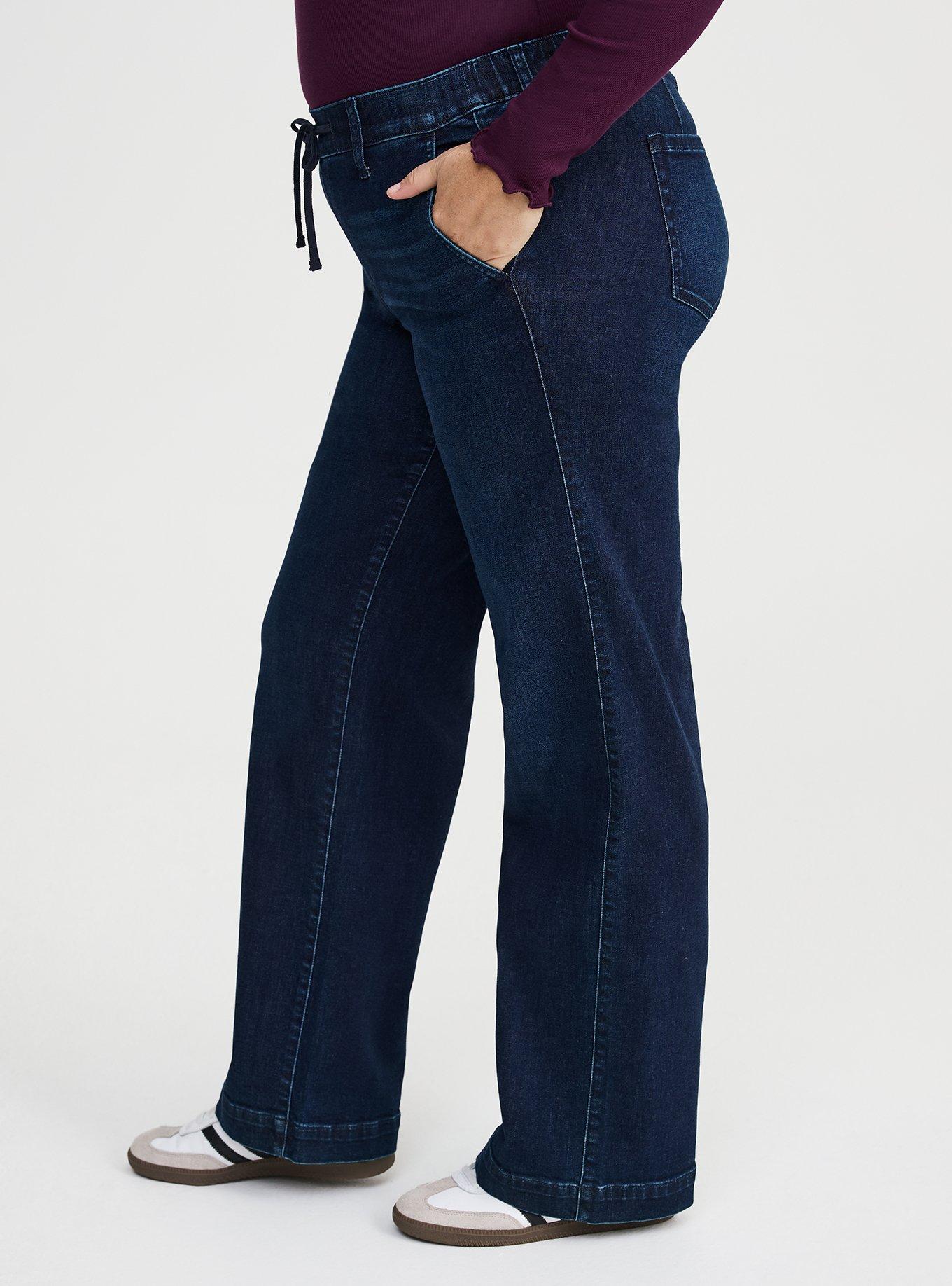 Plus Size - Weekend Wide Leg Mid-Rise Jean - Torrid