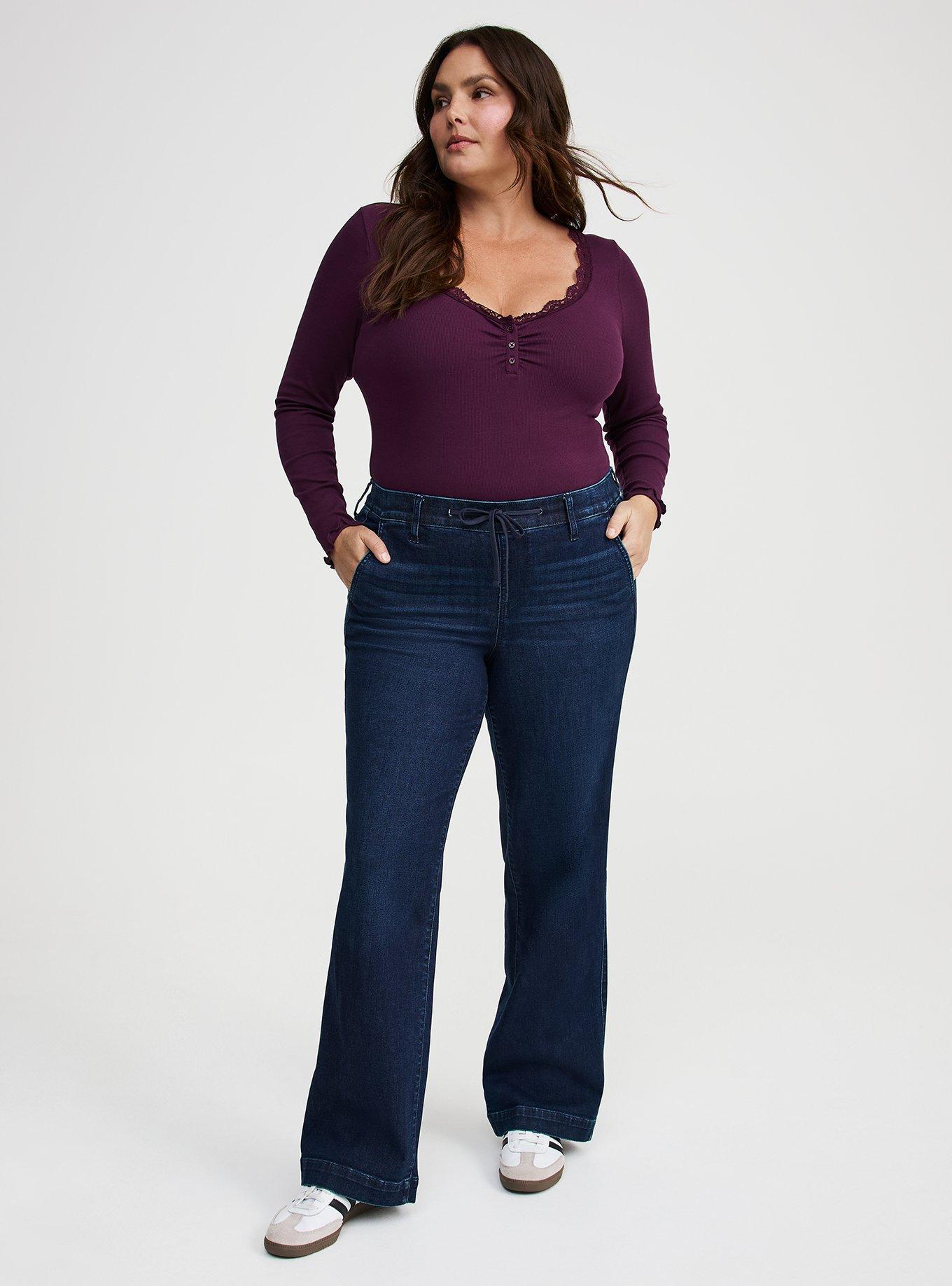 Plus Size - Weekend Wide-Leg Mid-Rise Jean - Torrid