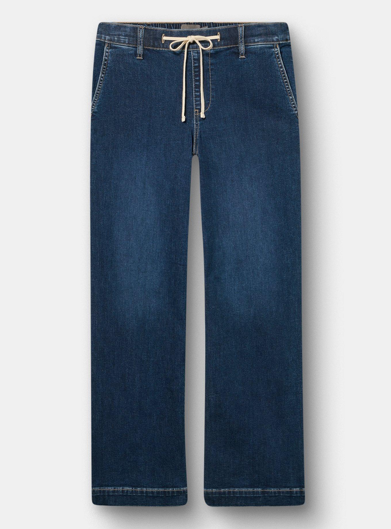 Weekend Wide-Leg Mid-Rise Jean, LEO, flat