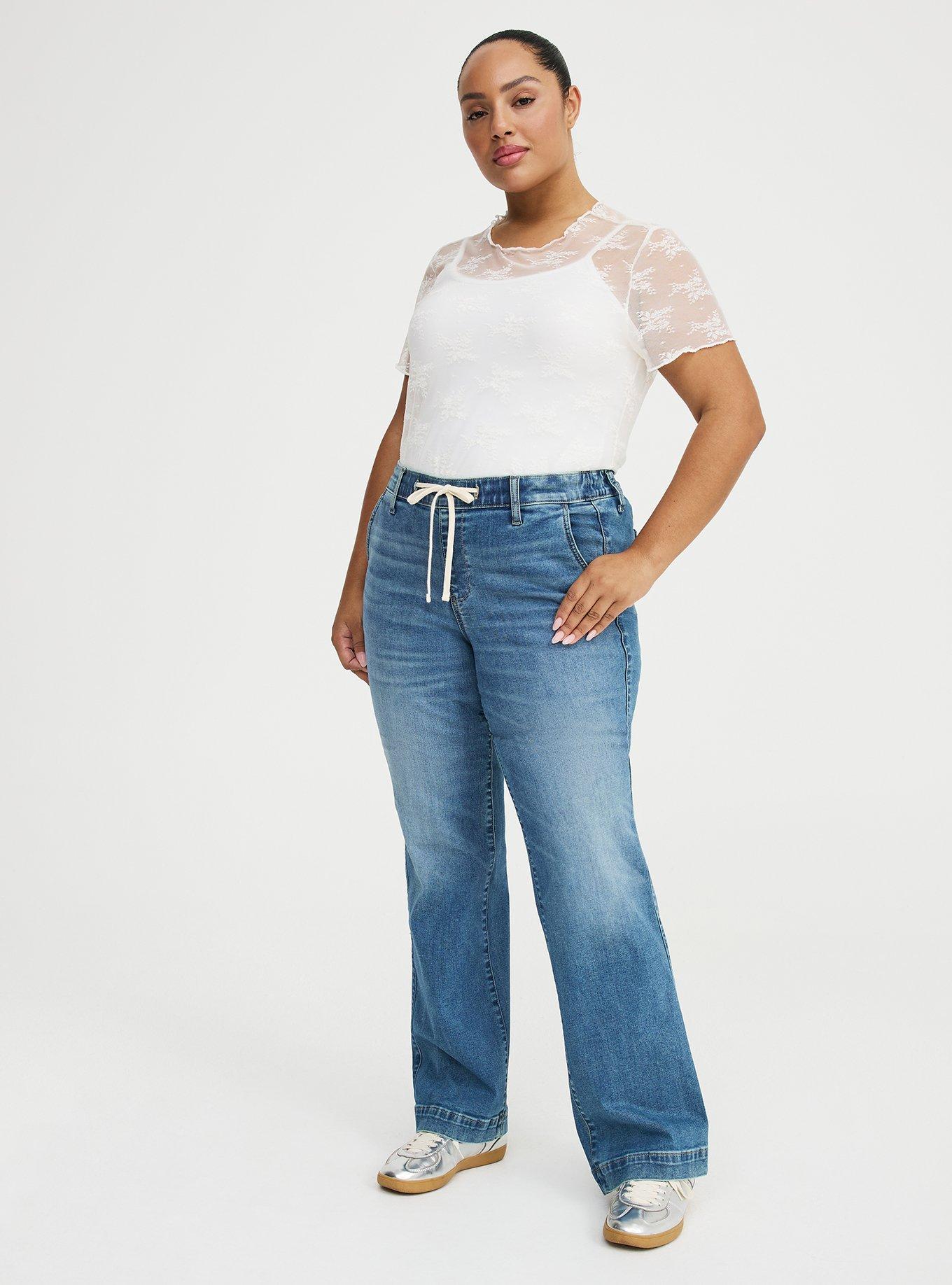Weekend Wide Leg Mid-Rise Jean, AQUARIUS, hi-res