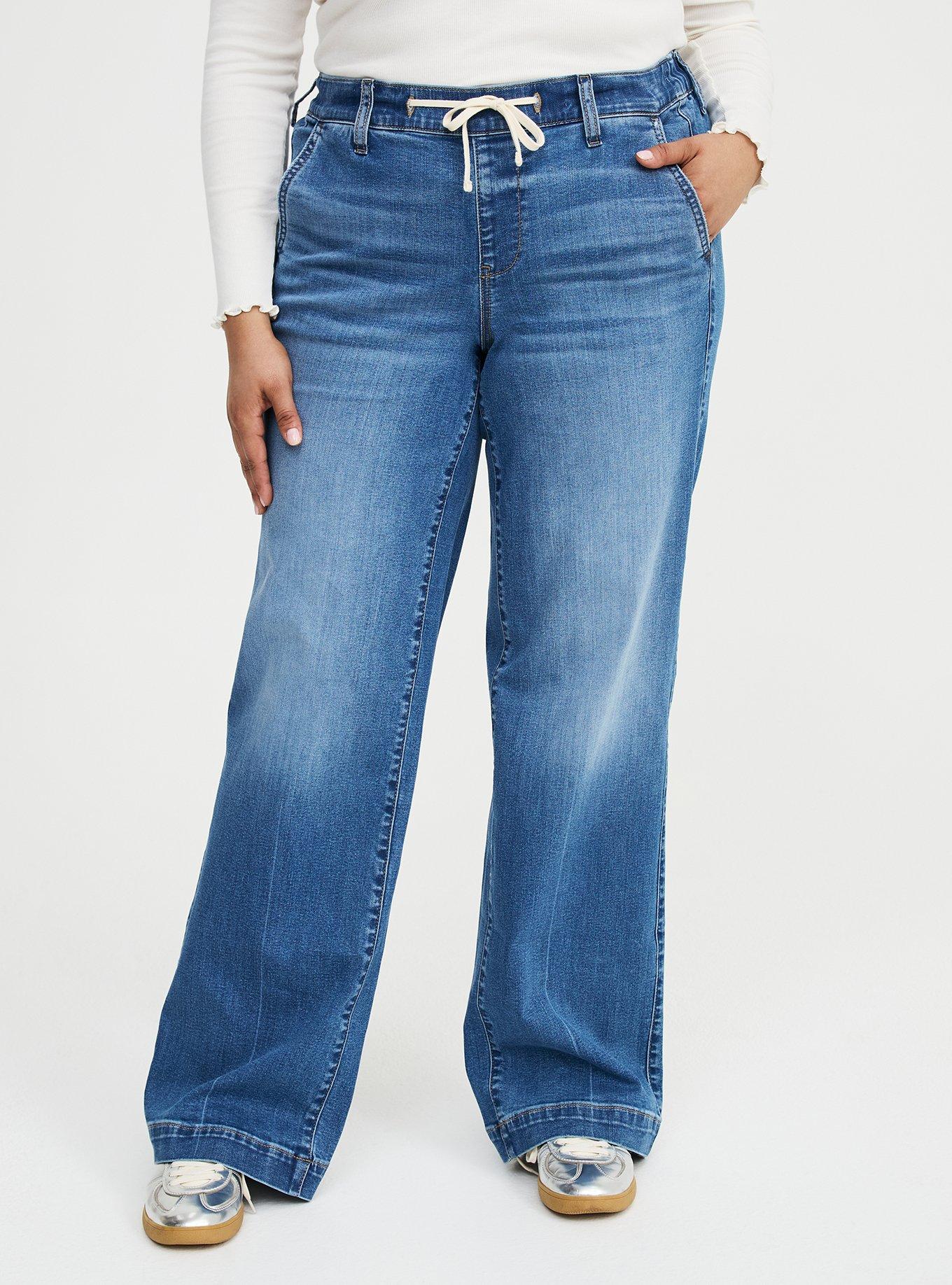 Weekend Wide Leg Mid-Rise Jean