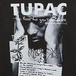 Tupac Raglan Sweatshirt  , DEEP BLACK, swatch