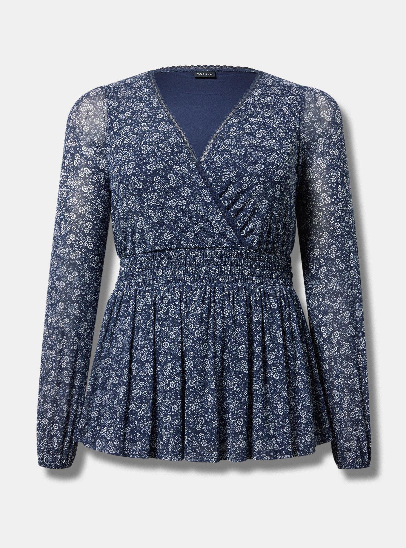 Surplice Babydoll Top