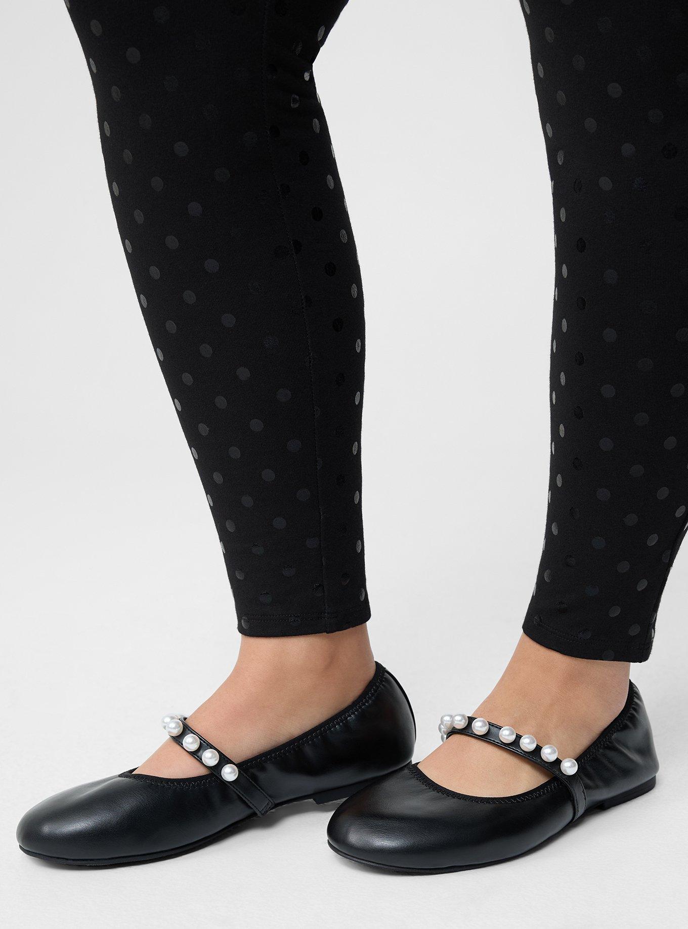 Pearl Strap Ballet Flat (WW