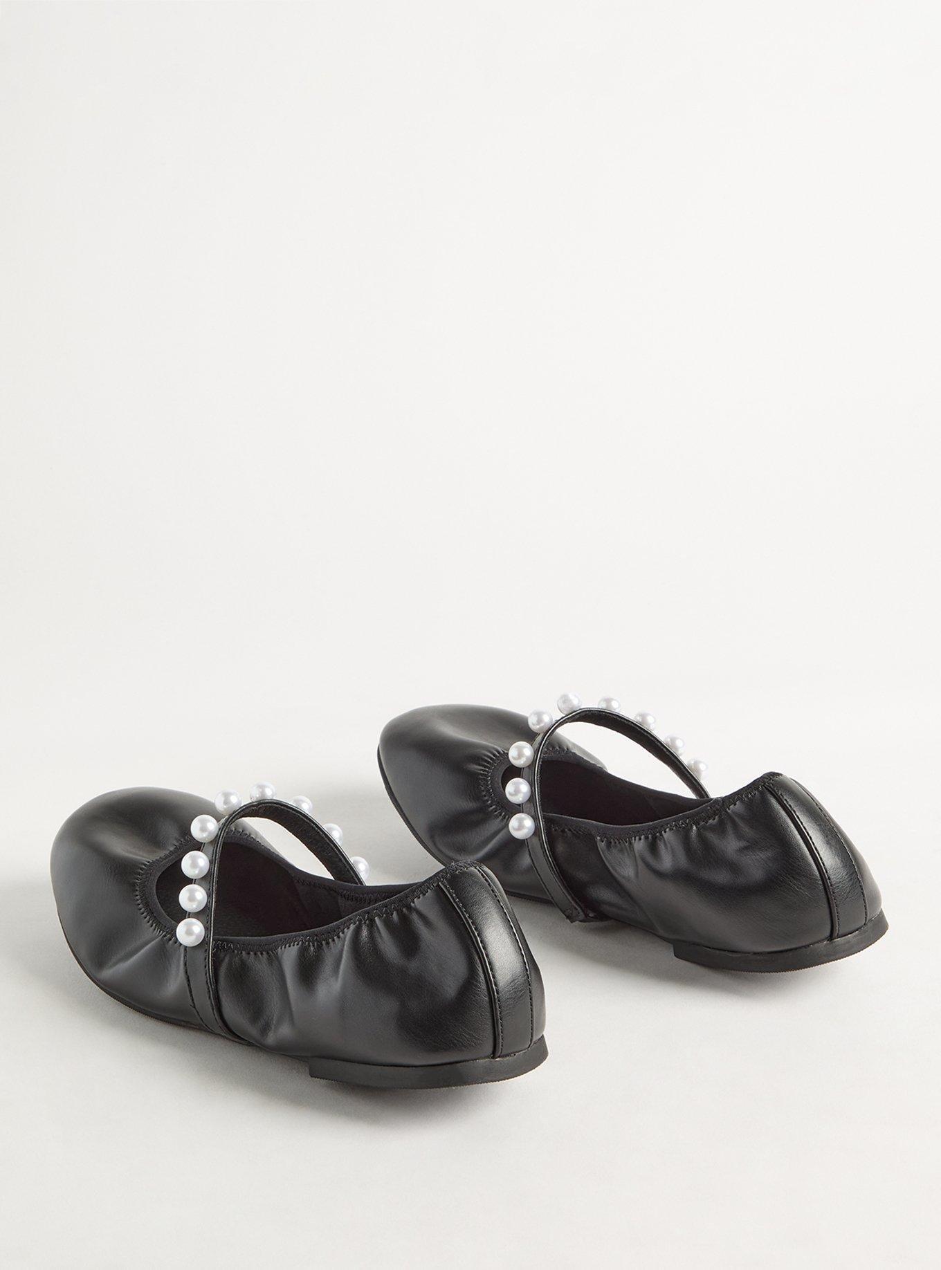 Pearl Strap Ballet Flat (WW)