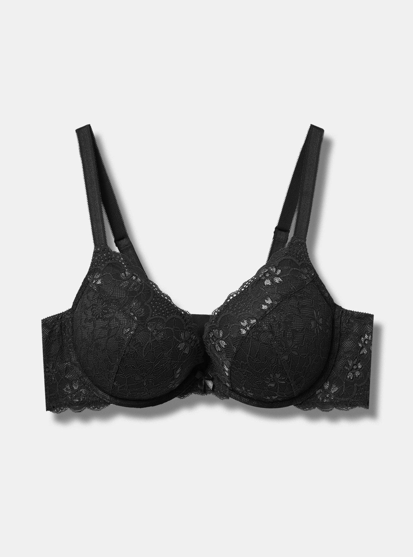 XO Plunge Push-Up Bra, RICH BLACK, hi-res