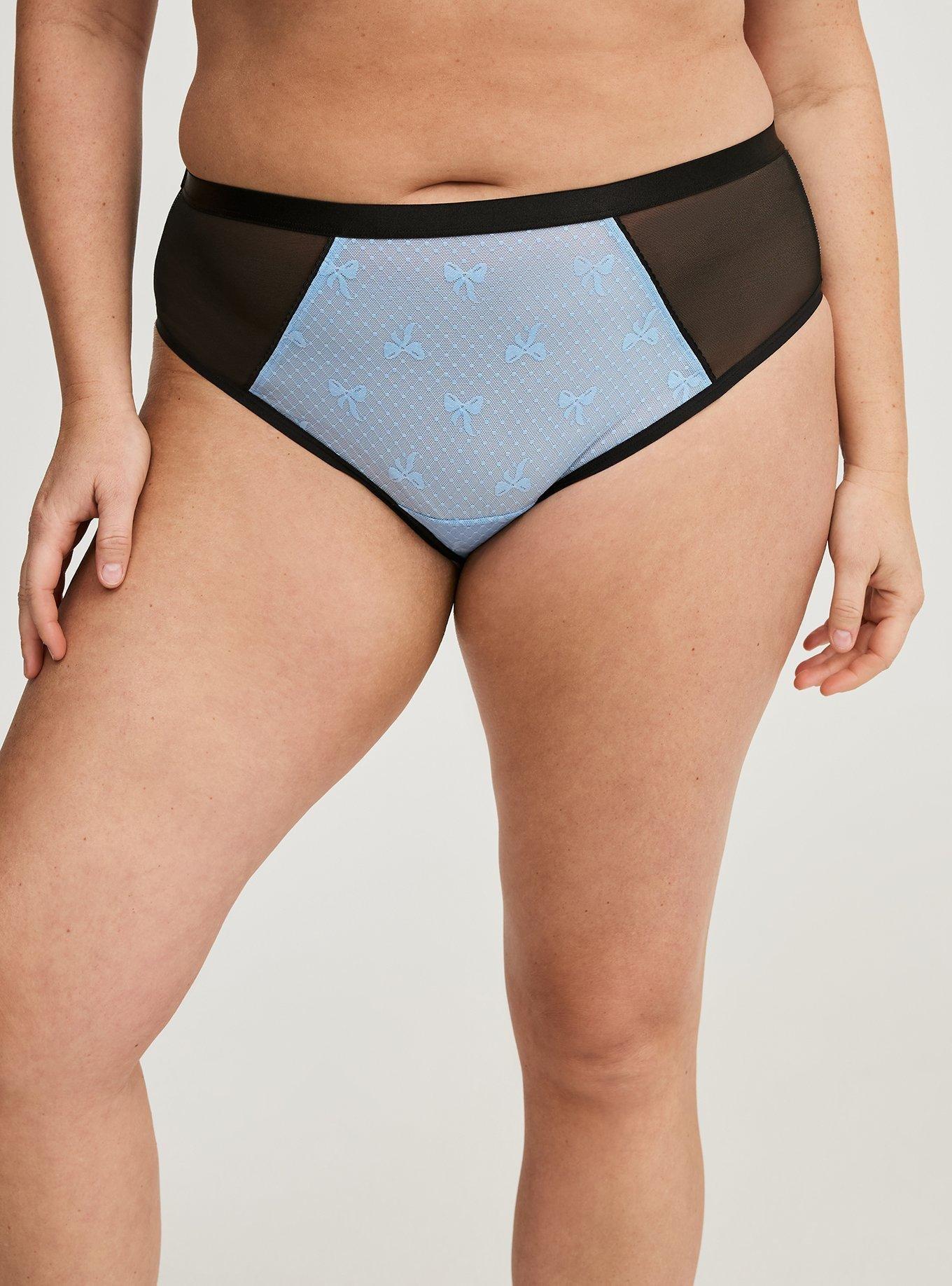 Bow Lace Microfiber Hipster Panty