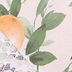 Microfiber & Lace High-Rise Brief Panty, PICKED ORANGES SMALL WHITE, swatch