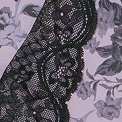 Second Skin & Lace High-Rise Brief Panty, MOODY BOUQUETS FLORAL LAVENDER, swatch