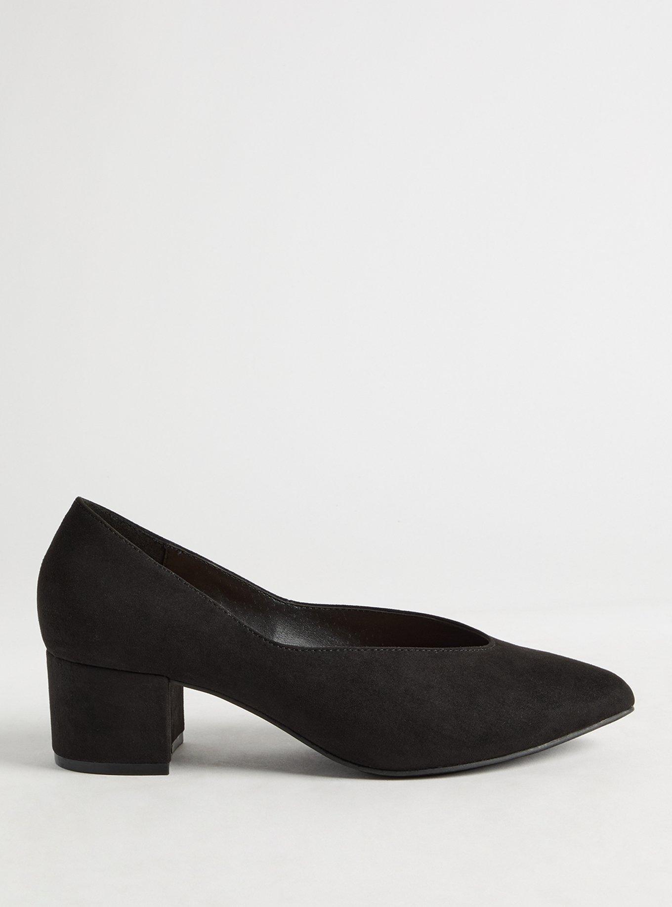 Pointed Toe Block Heel Pump (WW)