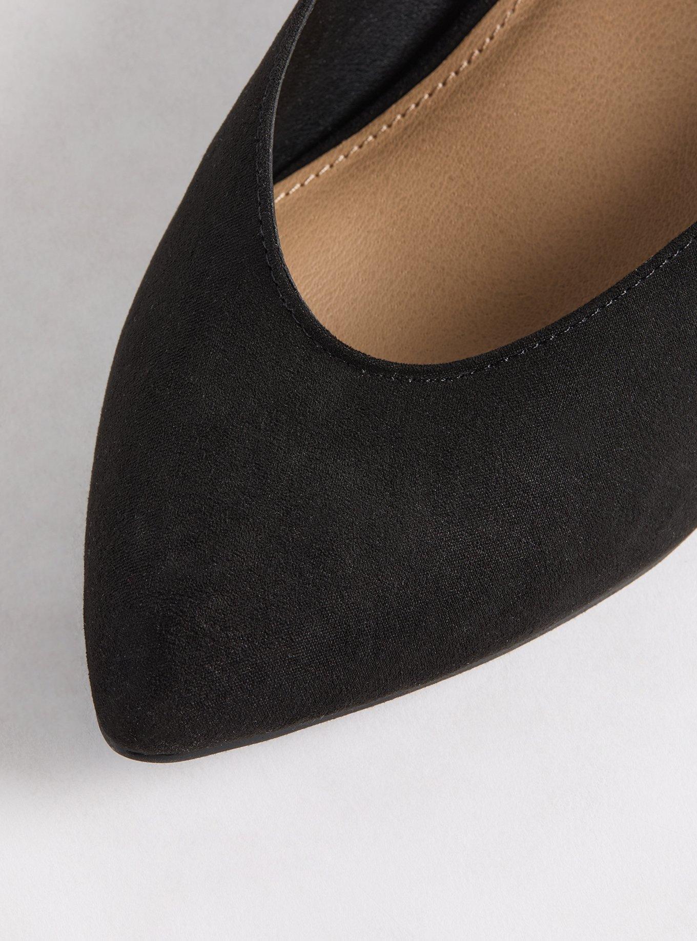 Pointed Toe Block Heel Pump (WW)