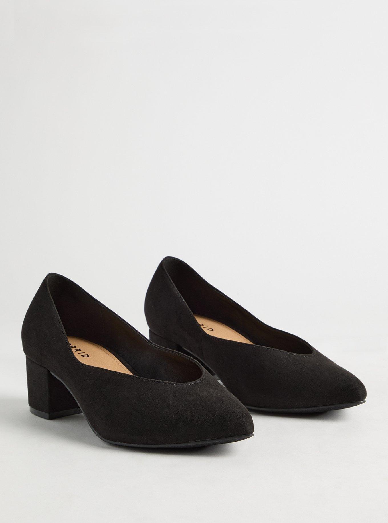 Pointed Toe Block Heel Pump (WW)