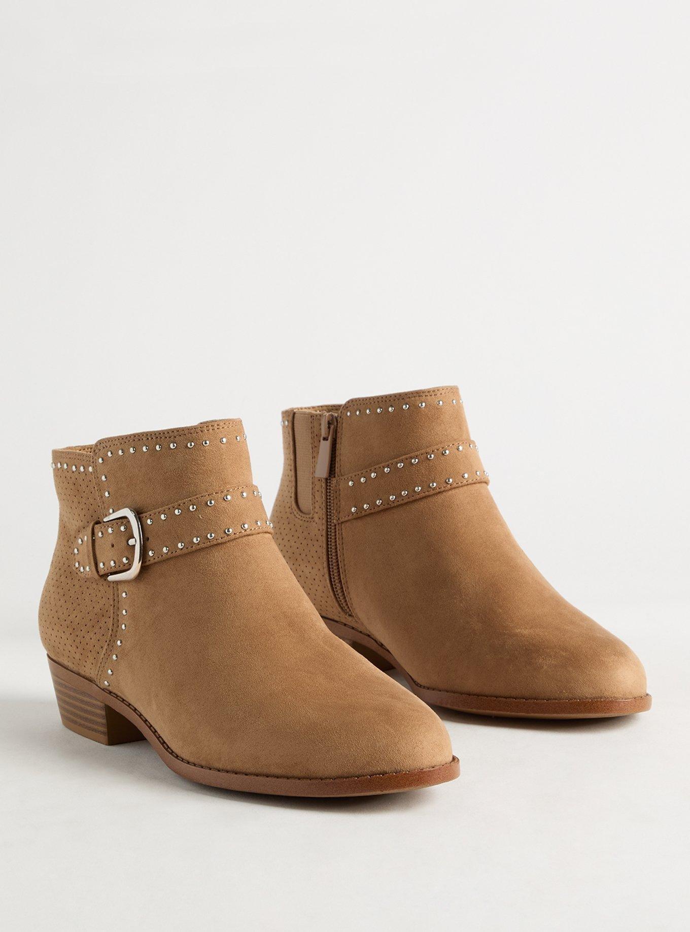 Buckle Ankle Studded Bootie (WW)