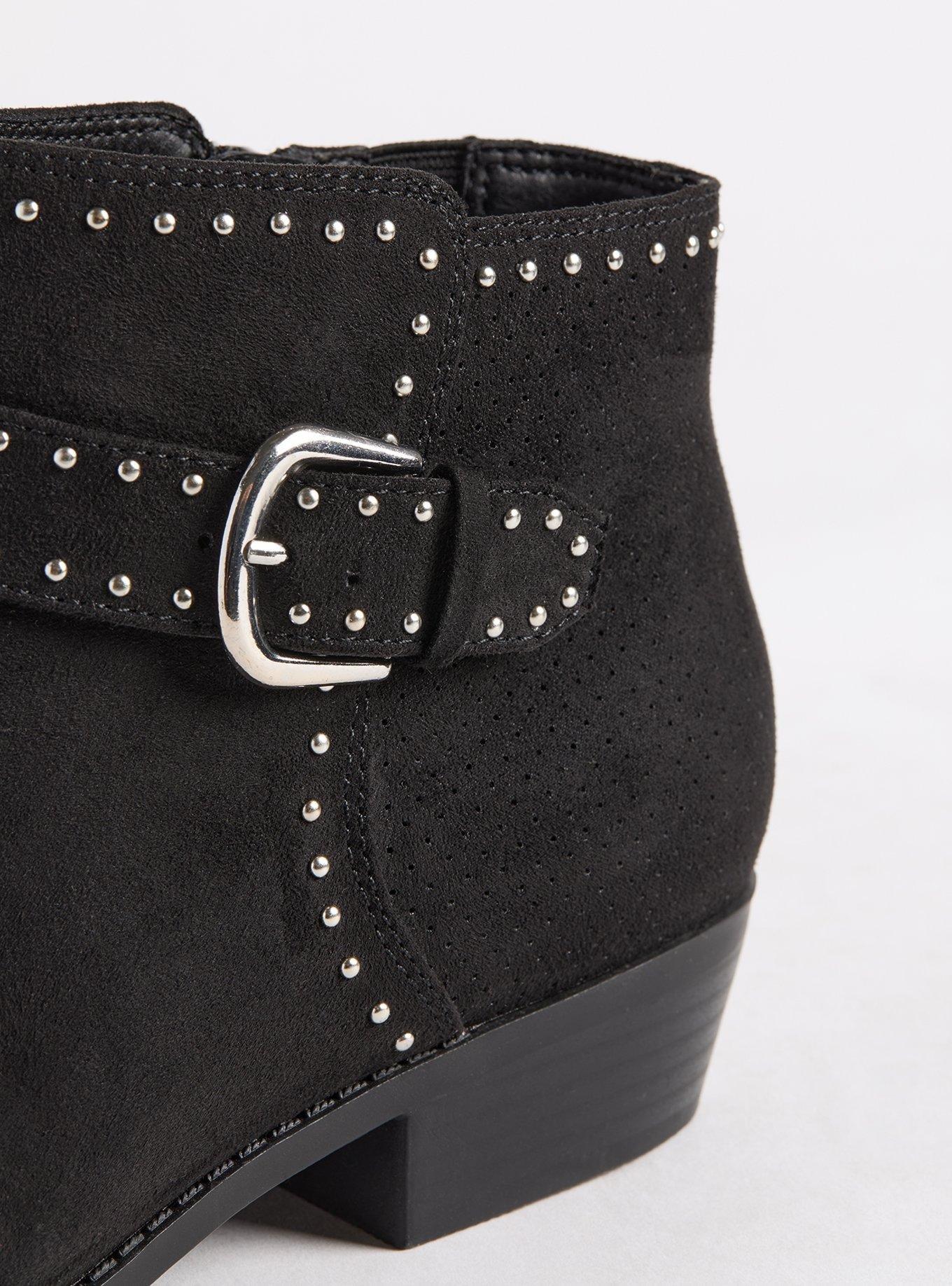 Buckle Ankle Studded Bootie (WW