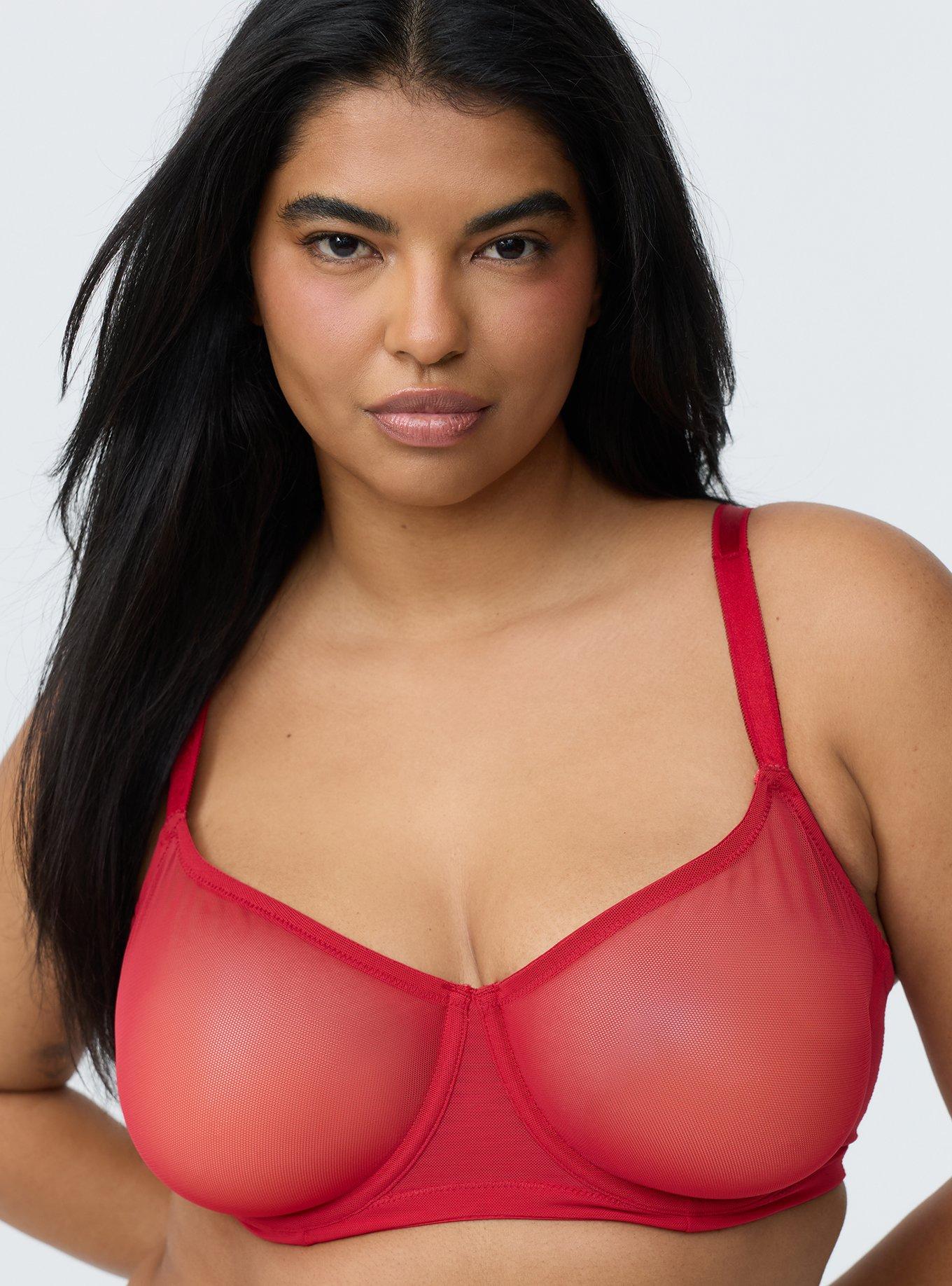 Unlined Balconette Bra, JESTER RED, hi-res