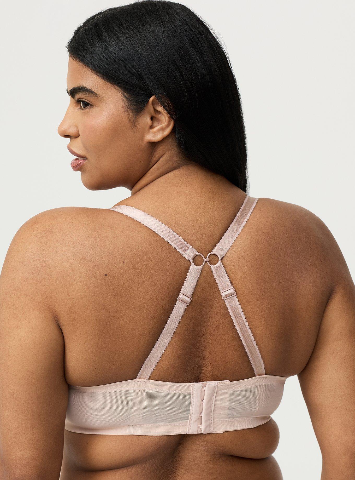 Balconette Unlined Mesh Bra, ROSE DUST, alternate